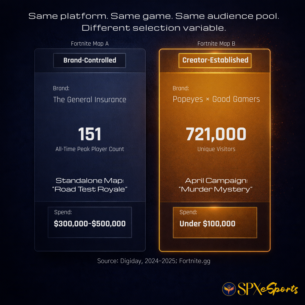 Brand-Controlled Map vs. Established Creator Map